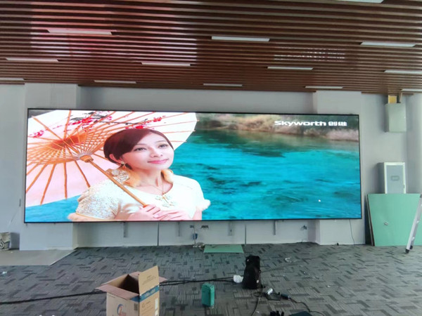 神木P1.53led小间距屏安装案例